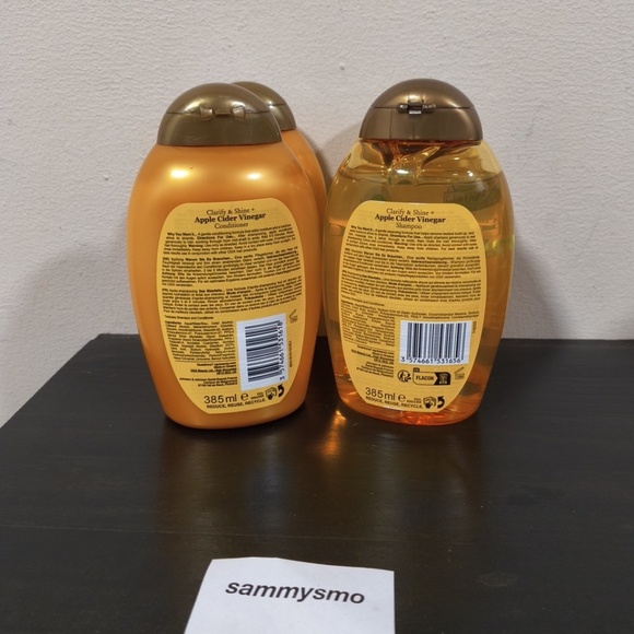 OGX Clarify & Shine+ Apple Cider Vinegar Shampoo & conditioner 13oz / 385 ml x4 - Picture 3 of 3